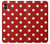 W2951 Red Polka Dots Hard Case and Leather Flip Case For iPhone XS Max