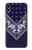 W3357 Navy Blue Bandana Pattern Hard Case and Leather Flip Case For iPhone XS Max