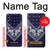 W3357 Navy Blue Bandana Pattern Hard Case and Leather Flip Case For iPhone XS Max