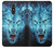 W0752 Blue Fire Grim Wolf Hard Case and Leather Flip Case For LG Q Stylo 4, LG Q Stylus