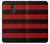 W2638 Black and Red Striped Hard Case and Leather Flip Case For LG Q Stylo 4, LG Q Stylus