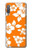 W2245 Hawaiian Hibiscus Orange Pattern Hard Case and Leather Flip Case For Samsung Galaxy A7 (2018)