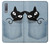 W2641 Pocket Black Cat Hard Case and Leather Flip Case For Samsung Galaxy A7 (2018)