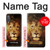 W3182 Lion Hard Case and Leather Flip Case For Samsung Galaxy A7 (2018)