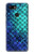 W3047 Green Mermaid Fish Scale Hard Case and Leather Flip Case For Google Pixel 3