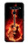 W0415 Fire Guitar Burn Hard Case and Leather Flip Case For LG V40, LG V40 ThinQ