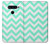 W1723 Mint Chevron Zigzag Hard Case and Leather Flip Case For LG V40, LG V40 ThinQ