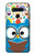 W2521 Cute Nerd Owl Cartoon Hard Case and Leather Flip Case For LG V40, LG V40 ThinQ