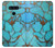 W2685 Aqua Turquoise Gemstone Graphic Printed Hard Case and Leather Flip Case For LG V40, LG V40 ThinQ