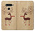 W3081 Wooden Raindeer Graphic Printed Hard Case and Leather Flip Case For LG V40, LG V40 ThinQ