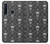 W2371 Skull Vintage Monochrome Pattern Hard Case and Leather Flip Case For Samsung Galaxy A9 (2018), A9 Star Pro, A9s