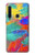 W2942 Brush Stroke Painting Hard Case and Leather Flip Case For Samsung Galaxy A9 (2018), A9 Star Pro, A9s