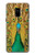 W0513 Peacock Hard Case and Leather Flip Case For Samsung Galaxy A8 (2018)
