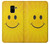 W1146 Yellow Sun Smile Hard Case and Leather Flip Case For Samsung Galaxy A8 (2018)