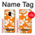 W2245 Hawaiian Hibiscus Orange Pattern Hard Case and Leather Flip Case For Samsung Galaxy A8 (2018)