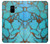 W2685 Aqua Turquoise Gemstone Graphic Printed Hard Case and Leather Flip Case For Samsung Galaxy A8 (2018)