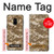 W3294 Army Desert Tan Coyote Camo Camouflage Hard Case and Leather Flip Case For Samsung Galaxy A8 (2018)