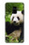 W1073 Panda Enjoy Eating Hard Case and Leather Flip Case For Samsung Galaxy A8 Plus (2018)