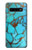 W2685 Aqua Turquoise Gemstone Graphic Printed Hard Case and Leather Flip Case For Samsung Galaxy S10 Plus