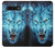 W0752 Blue Fire Grim Wolf Hard Case and Leather Flip Case For Samsung Galaxy S10