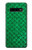 W2704 Green Fish Scale Pattern Graphic Hard Case and Leather Flip Case For Samsung Galaxy S10