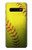 W3031 Yellow Softball Ball Hard Case and Leather Flip Case For Samsung Galaxy S10