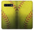 W3031 Yellow Softball Ball Hard Case and Leather Flip Case For Samsung Galaxy S10