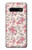 W3095 Vintage Rose Pattern Hard Case and Leather Flip Case For Samsung Galaxy S10