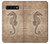 W3214 Seahorse Skeleton Fossil Hard Case and Leather Flip Case For Samsung Galaxy S10