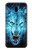 W0752 Blue Fire Grim Wolf Hard Case and Leather Flip Case For Samsung Galaxy J6+ (2018), J6 Plus (2018)