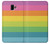 W2363 Rainbow Pattern Hard Case and Leather Flip Case For Samsung Galaxy J6+ (2018), J6 Plus (2018)