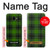 W2373 Tartan Green Pattern Hard Case and Leather Flip Case For Samsung Galaxy J6+ (2018), J6 Plus (2018)