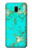 W2377 Turquoise Gemstone Texture Graphic Printed Hard Case and Leather Flip Case For Samsung Galaxy J6+ (2018), J6 Plus (2018)