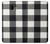 W2842 Black and White Buffalo Check Pattern Hard Case and Leather Flip Case For Samsung Galaxy J6+ (2018), J6 Plus (2018)