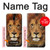 W2870 Lion King of Beasts Hard Case and Leather Flip Case For Samsung Galaxy J6+ (2018), J6 Plus (2018)