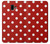 W2951 Red Polka Dots Hard Case and Leather Flip Case For Samsung Galaxy J6+ (2018), J6 Plus (2018)