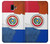 W3017 Paraguay Flag Hard Case and Leather Flip Case For Samsung Galaxy J6+ (2018), J6 Plus (2018)