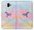 W3203 Rainbow Unicorn Hard Case and Leather Flip Case For Samsung Galaxy J6+ (2018), J6 Plus (2018)