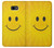 W1146 Yellow Sun Smile Hard Case and Leather Flip Case For Samsung Galaxy J4+ (2018), J4 Plus (2018)