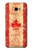 W1603 Canada Flag Old Vintage Hard Case and Leather Flip Case For Samsung Galaxy J4+ (2018), J4 Plus (2018)