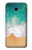 W3150 Sea Beach Hard Case and Leather Flip Case For Samsung Galaxy J4+ (2018), J4 Plus (2018)