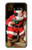 W1417 Santa Claus Merry Xmas Hard Case and Leather Flip Case For LG G8 ThinQ