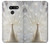 W1980 White Peacock Hard Case and Leather Flip Case For LG G8 ThinQ