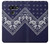 W3357 Navy Blue Bandana Pattern Hard Case and Leather Flip Case For LG G8 ThinQ