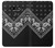 W3363 Bandana Black Pattern Hard Case and Leather Flip Case For LG G8 ThinQ