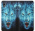 W0752 Blue Fire Grim Wolf Hard Case and Leather Flip Case For Samsung Galaxy A10