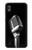 W1672 Retro Microphone Jazz Music Hard Case and Leather Flip Case For Samsung Galaxy A10