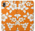 W2245 Hawaiian Hibiscus Orange Pattern Hard Case and Leather Flip Case For Samsung Galaxy A10