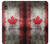 W2490 Canada Maple Leaf Flag Texture Hard Case and Leather Flip Case For Samsung Galaxy A10