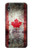 W2490 Canada Maple Leaf Flag Texture Hard Case and Leather Flip Case For Samsung Galaxy A10